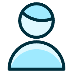 Single Man Half Icon from Ultimate Duotone Set