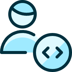 Single Man Actions Coding_1 Icon from Ultimate Duotone Set