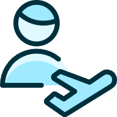 Single Man Actions Flight_1 Icon from Ultimate Duotone Set