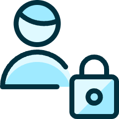 Single Man Actions Lock_1 Icon from Ultimate Duotone Set