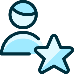 Single Man Actions Star_1 Icon from Ultimate Duotone Set