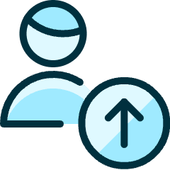 Single Man Actions Upload_1 Icon from Ultimate Duotone Set