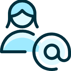 Single Woman Actions Address_1 Icon from Ultimate Duotone Set