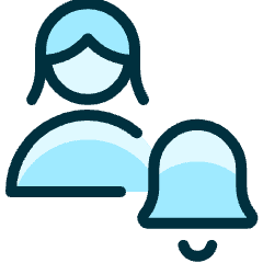 Single Woman Actions Alarm_1 Icon from Ultimate Duotone Set