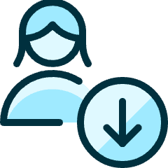 Single Woman Actions Download_1 Icon from Ultimate Duotone Set