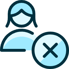 Single Woman Actions Remove_1 Icon from Ultimate Duotone Set