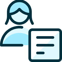 Single Woman Actions Text_1 Icon from Ultimate Duotone Set