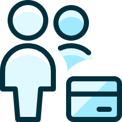 Multiple Actions Credit Card Icon from Ultimate Duotone Set