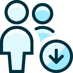 Multiple Actions Download Icon from Ultimate Duotone Set