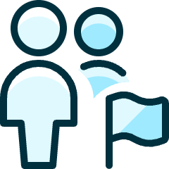 Multiple Actions Flag Icon from Ultimate Duotone Set