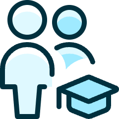 Multiple Actions Graduate Icon from Ultimate Duotone Set