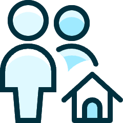 Multiple Actions Home Icon from Ultimate Duotone Set