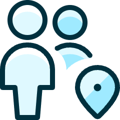 Multiple Actions Location Icon from Ultimate Duotone Set