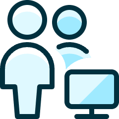 Multiple Actions Monitor Icon from Ultimate Duotone Set