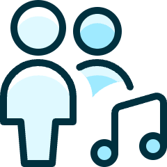 Multiple Actions Music Icon from Ultimate Duotone Set