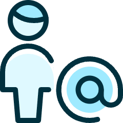 Single Man Actions Address Icon from Ultimate Duotone Set
