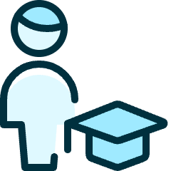 Single Man Actions Graduate Icon from Ultimate Duotone Set
