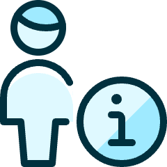Single Man Actions Information Icon from Ultimate Duotone Set