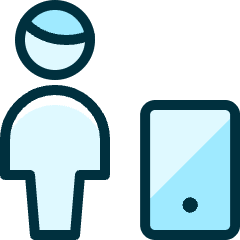 Single Man Actions Mobilephone Icon from Ultimate Duotone Set