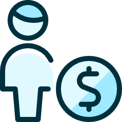 Single Man Actions Money Icon from Ultimate Duotone Set