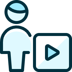 Single Man Actions Player Icon from Ultimate Duotone Set