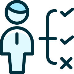 Single Man Actions Process Icon from Ultimate Duotone Set