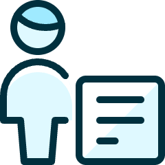 Single Man Actions Text Icon from Ultimate Duotone Set