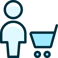 Single Neutral Actions Cart Icon from Ultimate Duotone Set