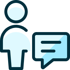 Single Neutral Actions Chat Icon from Ultimate Duotone Set