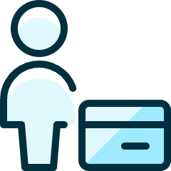 Single Neutral Actions Credit Card Icon from Ultimate Duotone Set