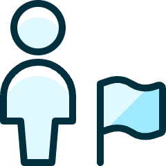 Single Neutral Actions Flag Icon from Ultimate Duotone Set