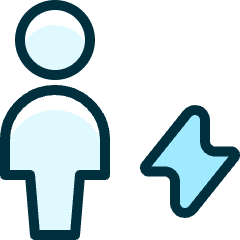 Single Neutral Actions Flash Icon from Ultimate Duotone Set