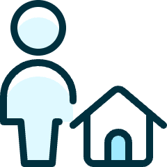 Single Neutral Actions Home Icon from Ultimate Duotone Set