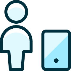 Single Neutral Actions Mobilephone Icon from Ultimate Duotone Set