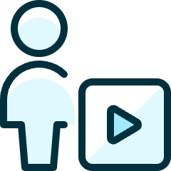 Single Neutral Actions Player Icon from Ultimate Duotone Set