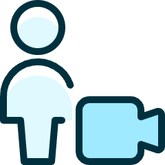 Single Neutral Actions Video Icon from Ultimate Duotone Set