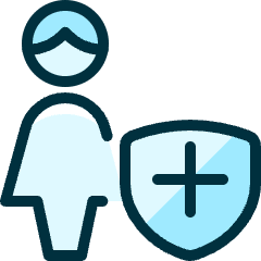 Single Woman Actions Shield Icon from Ultimate Duotone Set