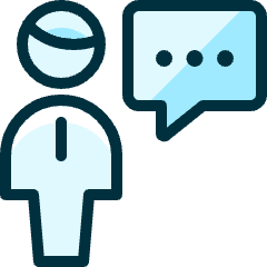 Single Man Chat Icon from Ultimate Duotone Set