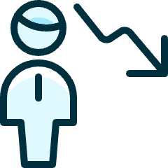 Single Man Decrease Icon from Ultimate Duotone Set