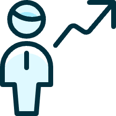 Single Man Increase Icon from Ultimate Duotone Set