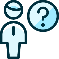 Single Man Question Icon from Ultimate Duotone Set