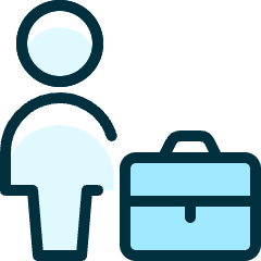 Single Neutral Briefcase Icon from Ultimate Duotone Set