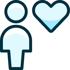 Single Neutral Heart Icon from Ultimate Duotone Set