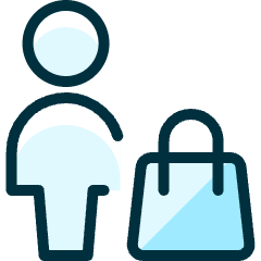 Single Neutral Shopping Bag Icon from Ultimate Duotone Set
