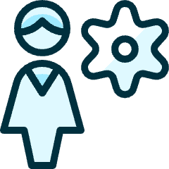 Single Woman Setting Icon from Ultimate Duotone Set