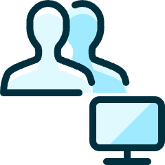 Multiple Actions Monitor_2 Icon from Ultimate Duotone Set