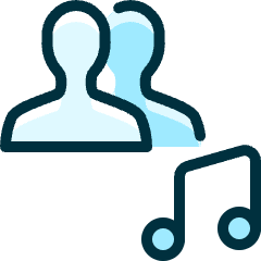 Multiple Actions Music_2 Icon from Ultimate Duotone Set