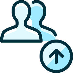 Multiple Actions Upload_2 Icon from Ultimate Duotone Set