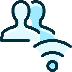 Multiple Actions Wifi_2 Icon from Ultimate Duotone Set