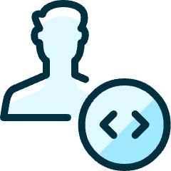 Single Man Actions Coding_2 Icon from Ultimate Duotone Set